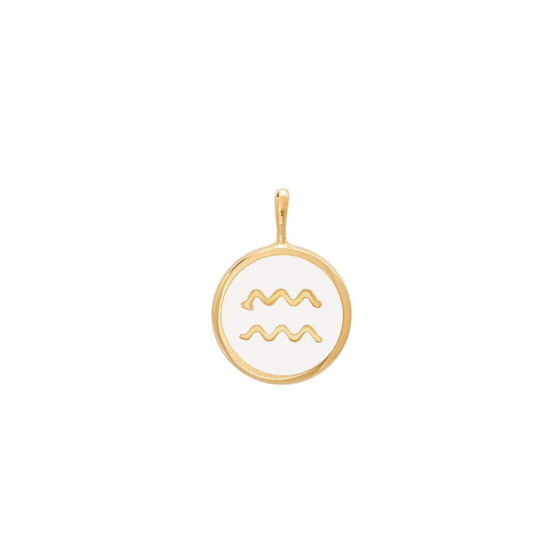 float Sternzeichen Halskette Gold Wassermann