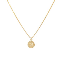float sun necklace gold