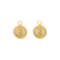 float earring pendant gold