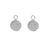 float earring pendant silver