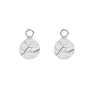 float earring pendant silver