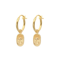 float Sunrise & Moonlight Ohrring Gold