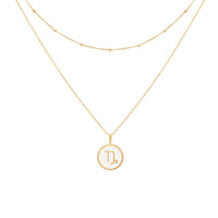 float Sternzeichen Halskette Gold Steinbock