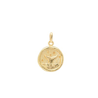 collier flotteur pendentif doré
