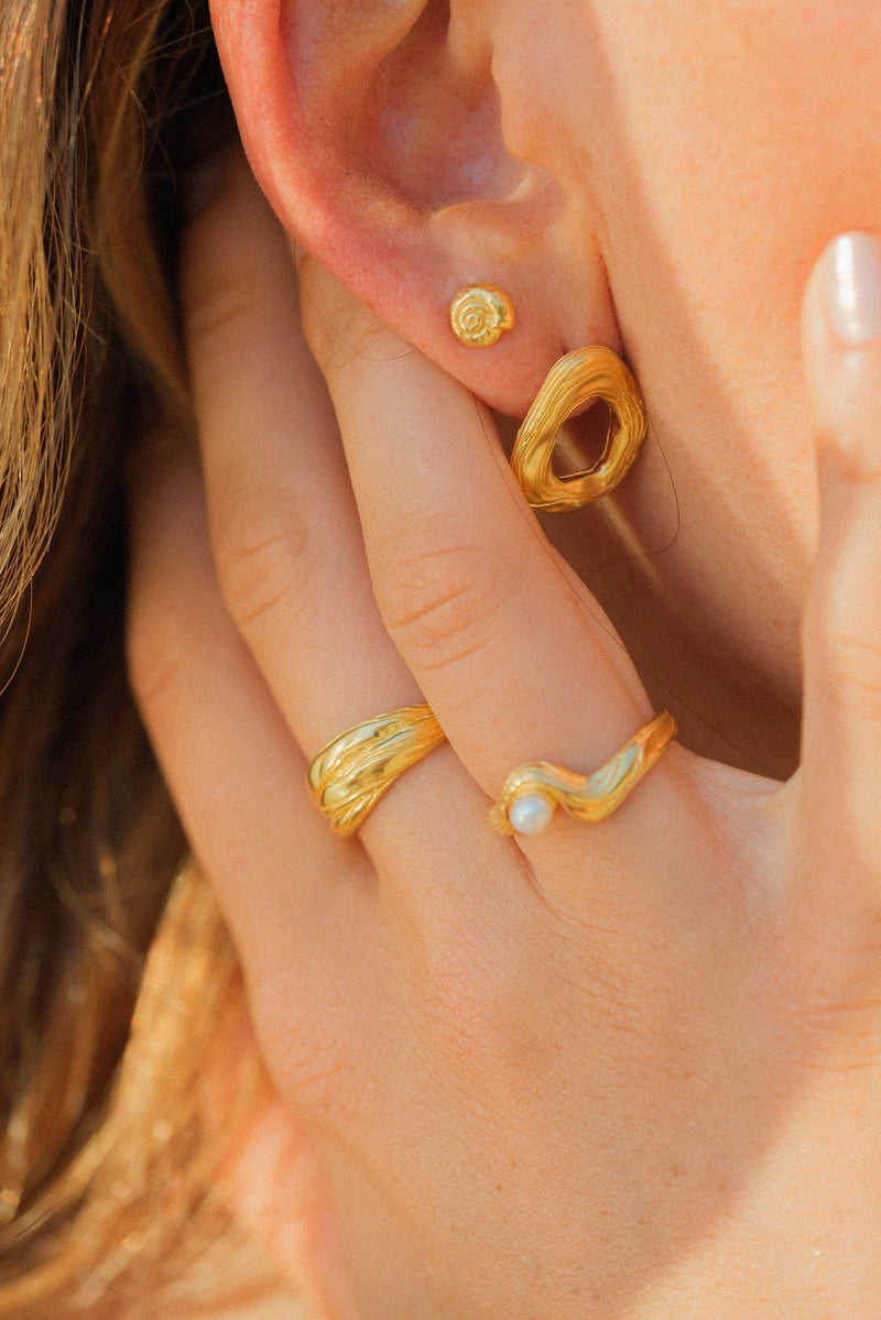 float River Twist Ring Gold