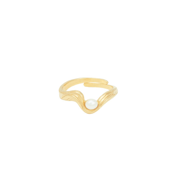 float River Twist Ring Gold