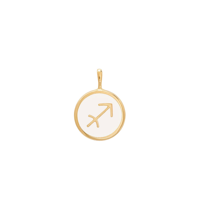 float Zodiac Necklace Gold Sagittarius