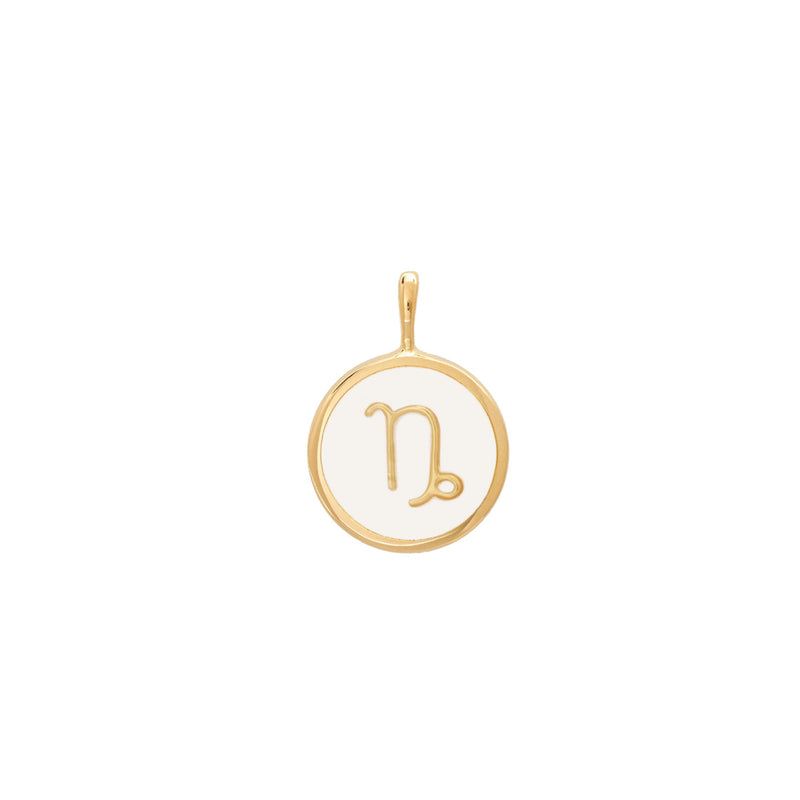 float Zodiac Necklace Gold Capricorn