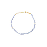 float Coral Bracelet de Cheville Doré – Bleu