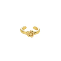 float Blume Cuff Ohrring Gold