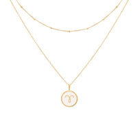 float Zodiac Necklace Gold Aries