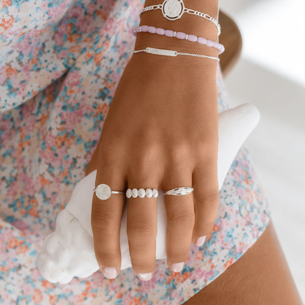 Damen Silber Ring mit Mandala Motiv