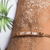 float Message Armband Salty Sandy Happy