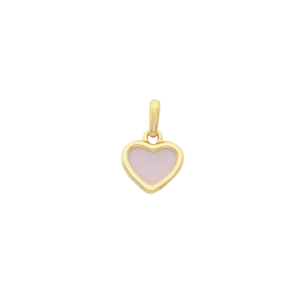 collier pendentif flotteur or "coeur - violet"