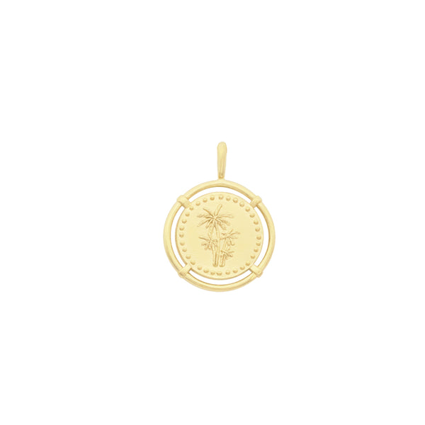 float Halsketten Anhänger Gold "Island Life"