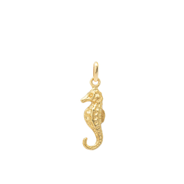 Damen Gold Halsketten Anhänger in der Form eines Seepferdchens