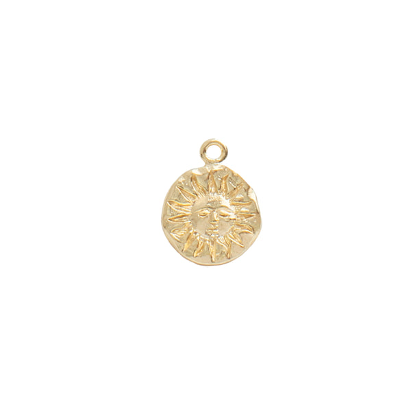 float necklace pendant gold "sun"