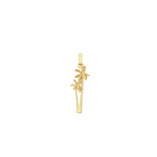 float Halsketten Anhänger Gold "Twin Palmtree"